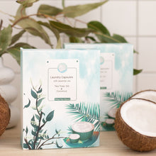 Load image into Gallery viewer, Laundry Capsules - Tea Tree Oil & Coconut (30 washes)