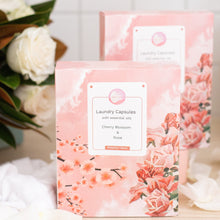 Load image into Gallery viewer, Laundry Capsules - Cherry Blossom & Rose (30 washes)
