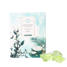 Load image into Gallery viewer, Laundry Capsules - Tea Tree Oil & Coconut (30 washes)