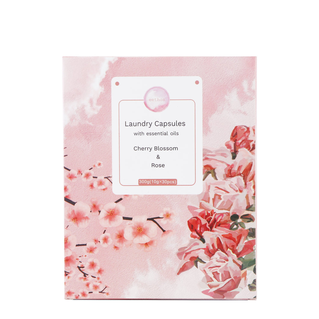 Laundry Capsules - Cherry Blossom & Rose (30 washes)
